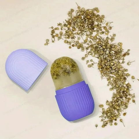 Silicone Ice Roller for Face Massager to Enhance Skin Glow, Shrink & Tighten Pores Reusable Face Ice Cube Mold Educe Massager Rollers